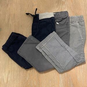 Stylish Kids Bottoms Set - Navy, Gray, and Striped